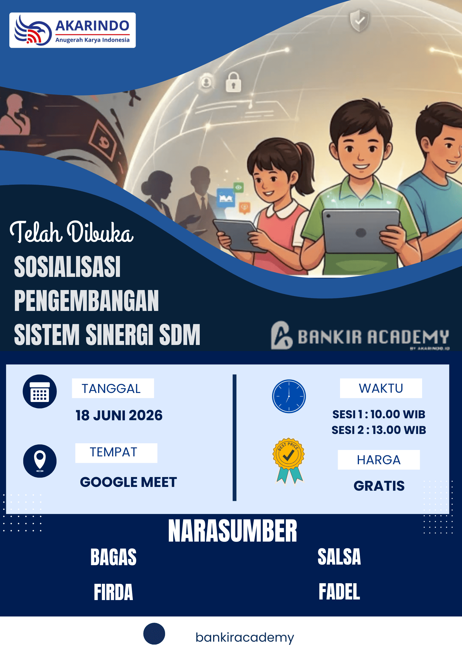 Sosialisasi pengembangan sistem sinergi sdm